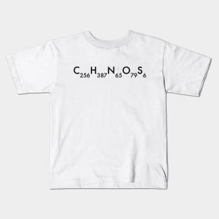 Insulin Molecular Formula Kids T-Shirt